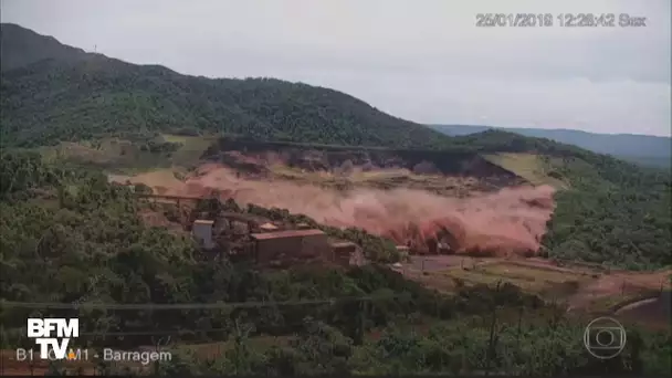 Les images de la rupture du barrage de Brumadinho au Brésil