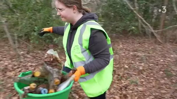 Aux Grandes-ventes, des bénévoles patrouillent à la recherche de dépôts sauvages d'ordures en forêt