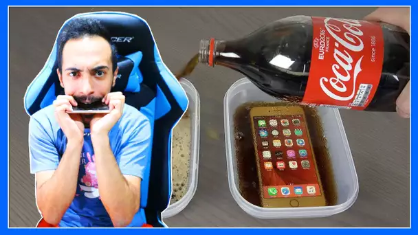 IPHONE 7 + COCA COLA + CONGÉLATEUR ... ET ÇA TIENS !!