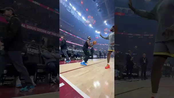 Siakam & Turner getting ready for a PIVOTAL Game 5!