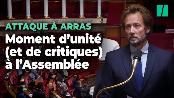 Après l’attaque à Arras, l’Assemblée nationale unie dans l’émotion malgré des critiques