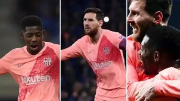 Espanyol 0-4 Barça : Messi magique doublé sur coup franc, dembele en feu