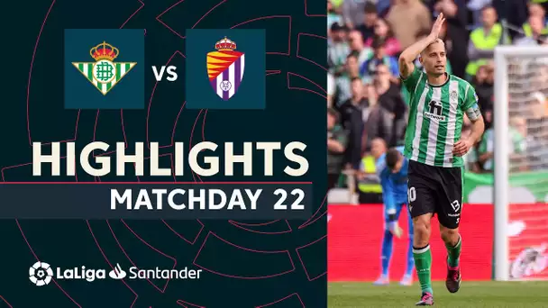 Resumen de Real Betis vs Real Valladolid (2-1)