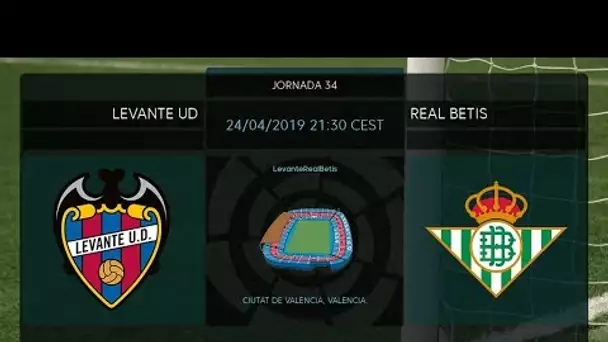 Calentamiento Levante UD vs Real Betis