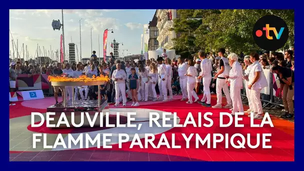 Jeux Paralympiques : le relais de la flamme à Deauville