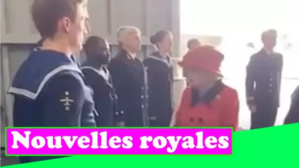 La reine rend un hommage émouvant au prince Philip alors qu'elle rend visite à un transporteur de la
