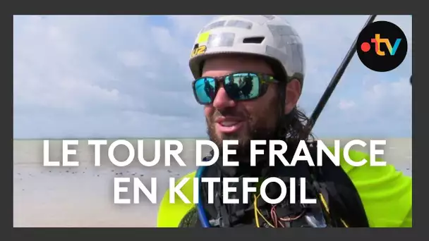Le Tour de France en kitefoil de Nicolas Parlier