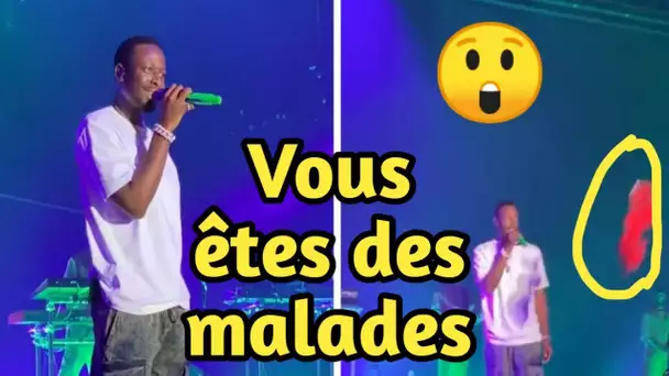 « Vous êtes des malades je peux pas me concentrer » : Dadju obligé d’interrompre son concert !!