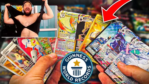 LA MEILLEURE OUVERTURE DE BOOSTER POKEMON DE MA VIE ! WORLD RECORD 100 BOOSTERS ASTRES RADIEUX 2