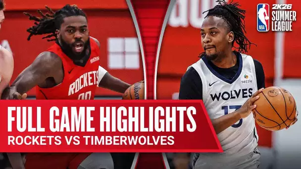 ROCKETS vs TIMBERWOLVES  | NBA SUMMER LEAGUE | FULL GAME HIGHLIGHTS | July 19, 2025