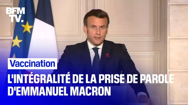 Vaccination: l'intégralité de la prise de parole d’Emmanuel Macron en marge du Conseil européen