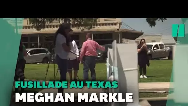 Meghan Markle rend visite au mémorial des victimes de la tuerie au Texas
