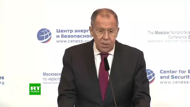 Sergueï Lavrov s’exprime lors de la conférence sur la non-prolifération à Moscou