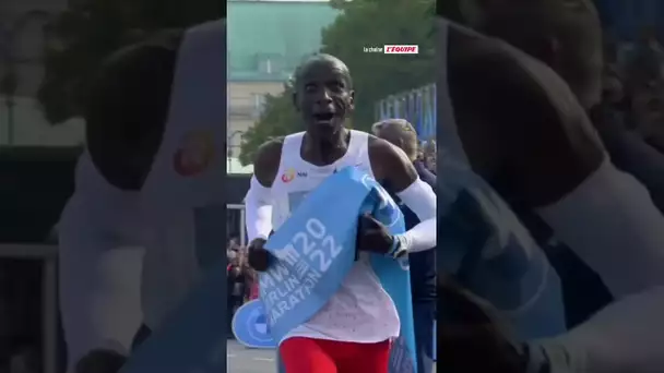 Eliud Kipchoge bat son record du monde en marathon ! #shorts #eliudkipchoge #marathon