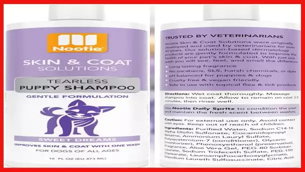 Nootie - Pet Shampoo for Sensitive Skin - Revitalizes Dry Skin & Coat - Natural Ingredients - Soap