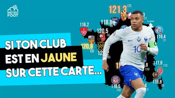 🏃‍♂️ Si TON CLUB est en jaune sur CETTE CARTE, c'est que les joueurs ne ménagent pas leurs EFFORTS !