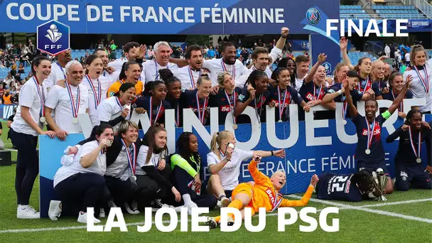 La joie du PSG après la finale !