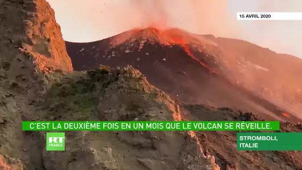Italie : le volcan Stromboli se réveille de nouveau, une éruption spectaculaire