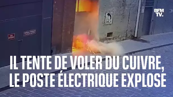 Il tente de voler du cuivre dans un poste électrique et provoque une explosion