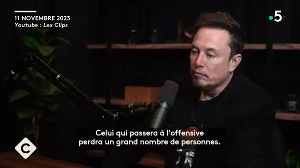 Elon Musk : Twitter devenu X, le grand danger ? - La Story - C à Vous - 03/01/2024
