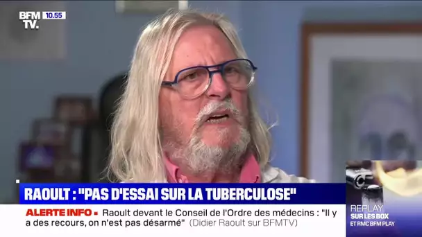 Didier Raoult dément les accusations d'essais cliniques illégaux contre la tuberculose à l'IHU