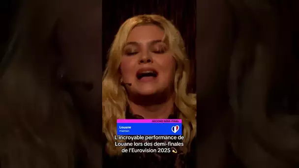 Incroyable, rendez vous en finale ! @LouaneOfficiel #eurovision #2025 #louane #pop #pourtoi