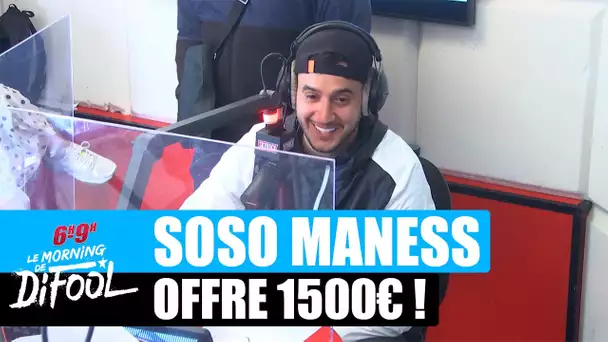 Soso Maness offre 1500€ à une auditrice ! #MorningDeDifool