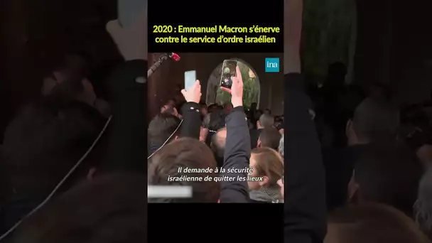 La colère de Macron en Israël 💥  #INA #shorts