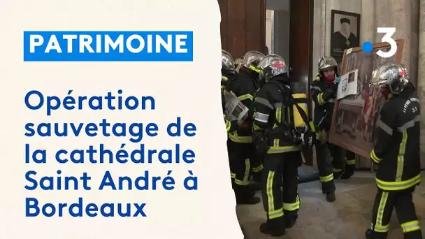 Opération incendie à la Cathédrale Saint-André de Bordeaux