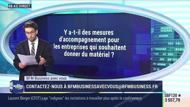 Quelles sont les mesures d’accompagnement pour les entreprises qui souhaitent donner du matériel?