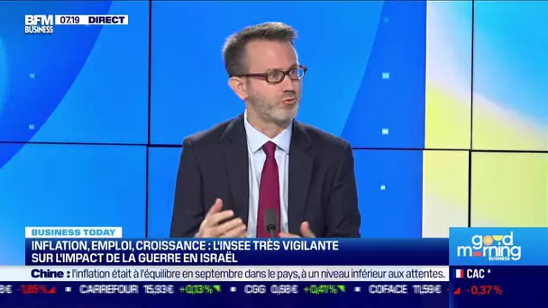 Julien Pouget (Insee) : L'Insee maintient sa prévision de croissance du PIB à 0;9% pour 2023