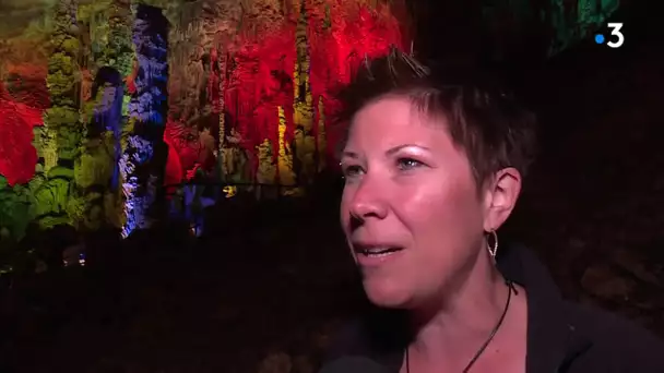 Balades occitanes : visite sous terre, en Cévennes, à la grotte de la salamandre à Méjannes-le-Clap