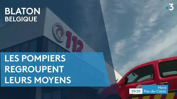 Les pompiers regroupent leurs moyens. 5 casernes rejoignent un nouveau centre à Blaton (Belgique)