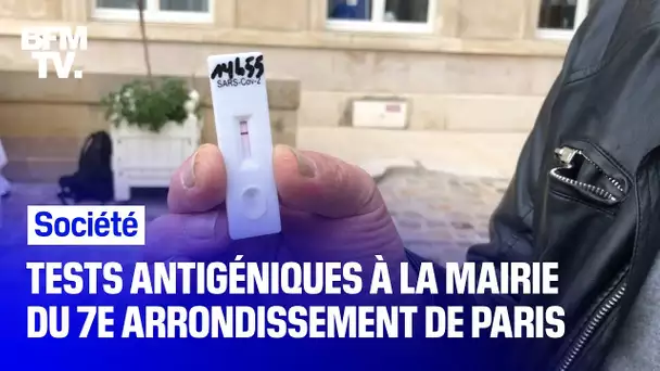 Covid-19: des tests antigéniques à la mairie du 7e arrondissement de Paris