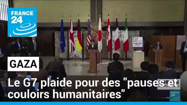 Le G7 plaide pour des "pauses et couloirs humanitaires" à Gaza • FRANCE 24