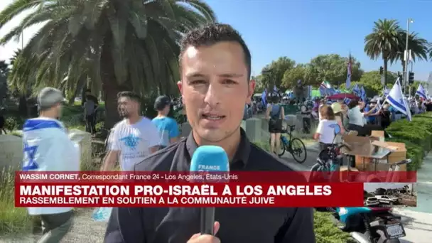 Rassemblement en soutien à Israël à Los Angeles • FRANCE 24
