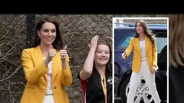 La princesse Kate « a l'air magnifique et ensoleillée » portant un blazer jaune chic de 359 £ à Bath