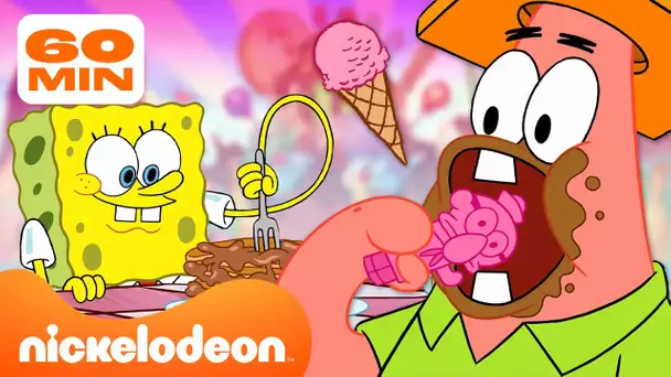 Bob l'Éponge | 80 MINUTES des Meilleurs Desserts à Bikini Bottom ! 🍦 | Nickelodeon France