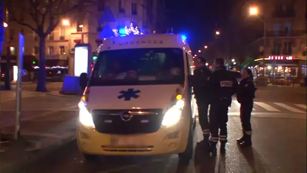 AMBULANCE EN INTERVENTION ARRÊTER PAR LA POLICE