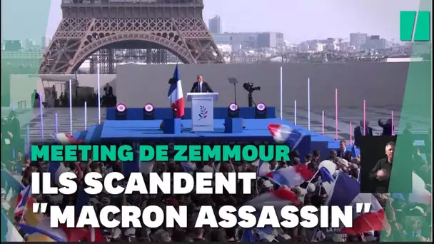 Les "Macron assassin" scandés au meeting d'Éric Zemmour provoquent un tollé