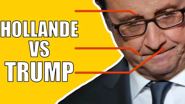 Analyse du visage d'Hollande pour son discours envers Trump