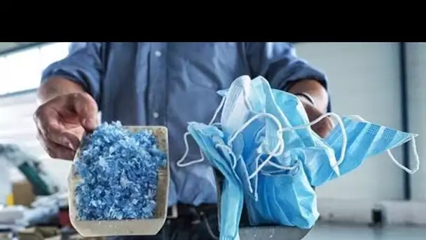 Limoges : Des kits de géométrie fabriqués à partir de masques recyclés sont distribués aux écoliers