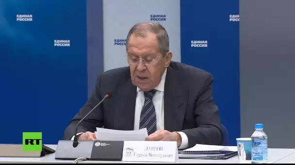 EN DIRECT : Lavrov préside une réunion sur la coopération internationale du parti Russie Unie
