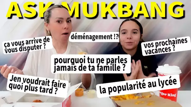 ASK MUKBANG : disputes, popularité au lycée, ma famille, futur déménagement … / FAQ Partie 1