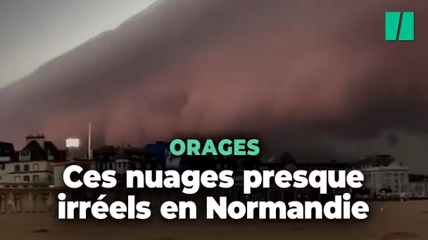 Orages dans le nord : fortes rafales, grêle et un impressionnant nuage arcus en Normandie