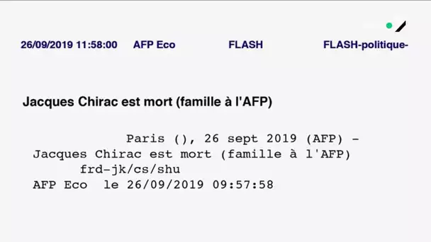 Chirac : les coulisses de l’annonce à l’AFP - C à Vous - 30/09/2019