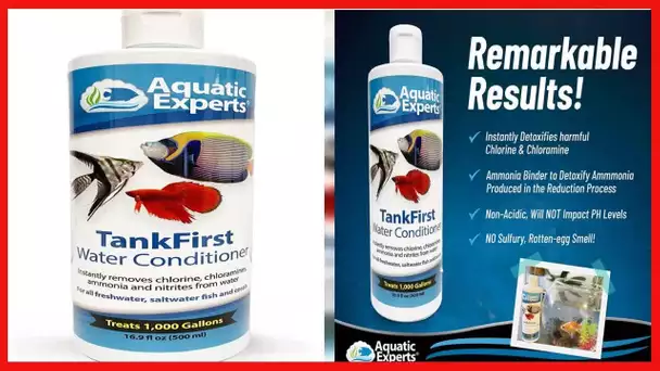 TankFirst Complete Aquarium Water Conditioner - Fish Water Conditioner, Instantly Removes Chlorine