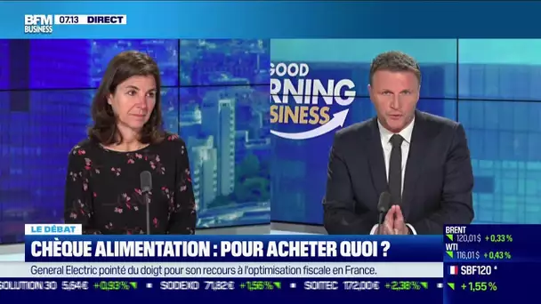 Le débat : Chèque alimentation, pour acheter quoi ?, par Stéphane Pedrazzi et Béatrice Mathieu