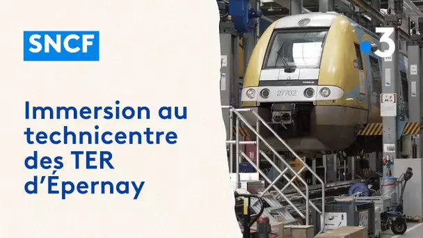 En immersion au technicentre SNCF d'Epernay où sont entretenus et révisés les TER de la région