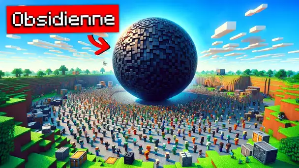 J’ai forcé 100 joueurs à miner 1 Million d’obsidienne..